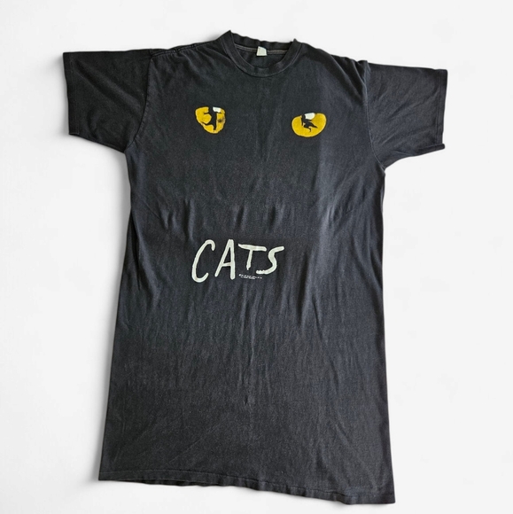 Vintage Other - Vintage 1981 Original Cats The Musical Broadway Cotton Sleep Shirt Tee One Size